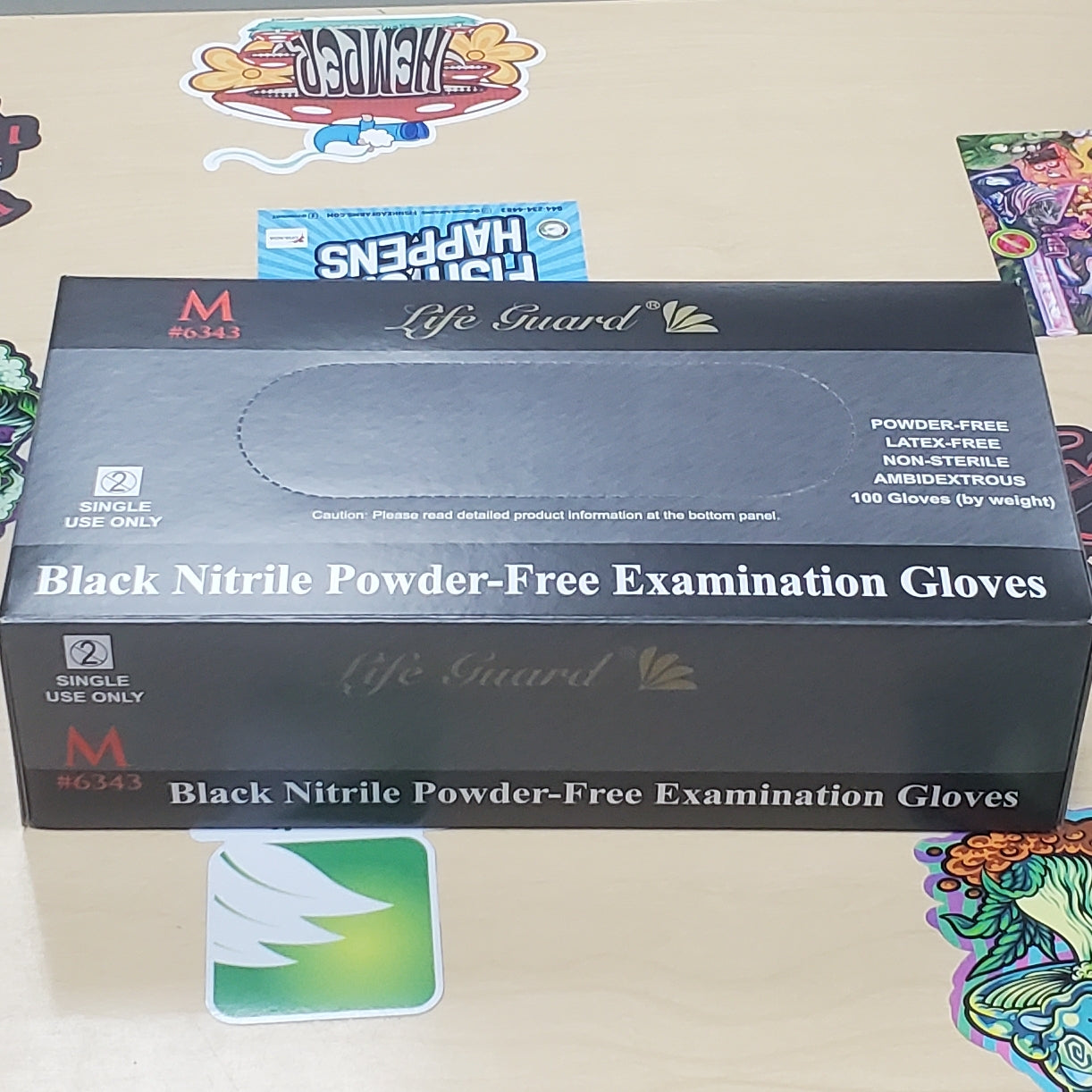 Medium Gloves (black) 100pk