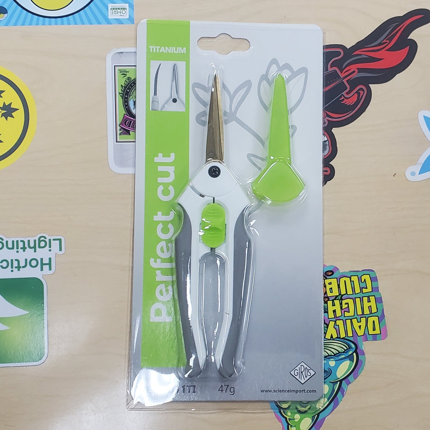 Precision Gardening Premium Titanium Curved Blade Garden Pruner - Heavy-Duty Shears