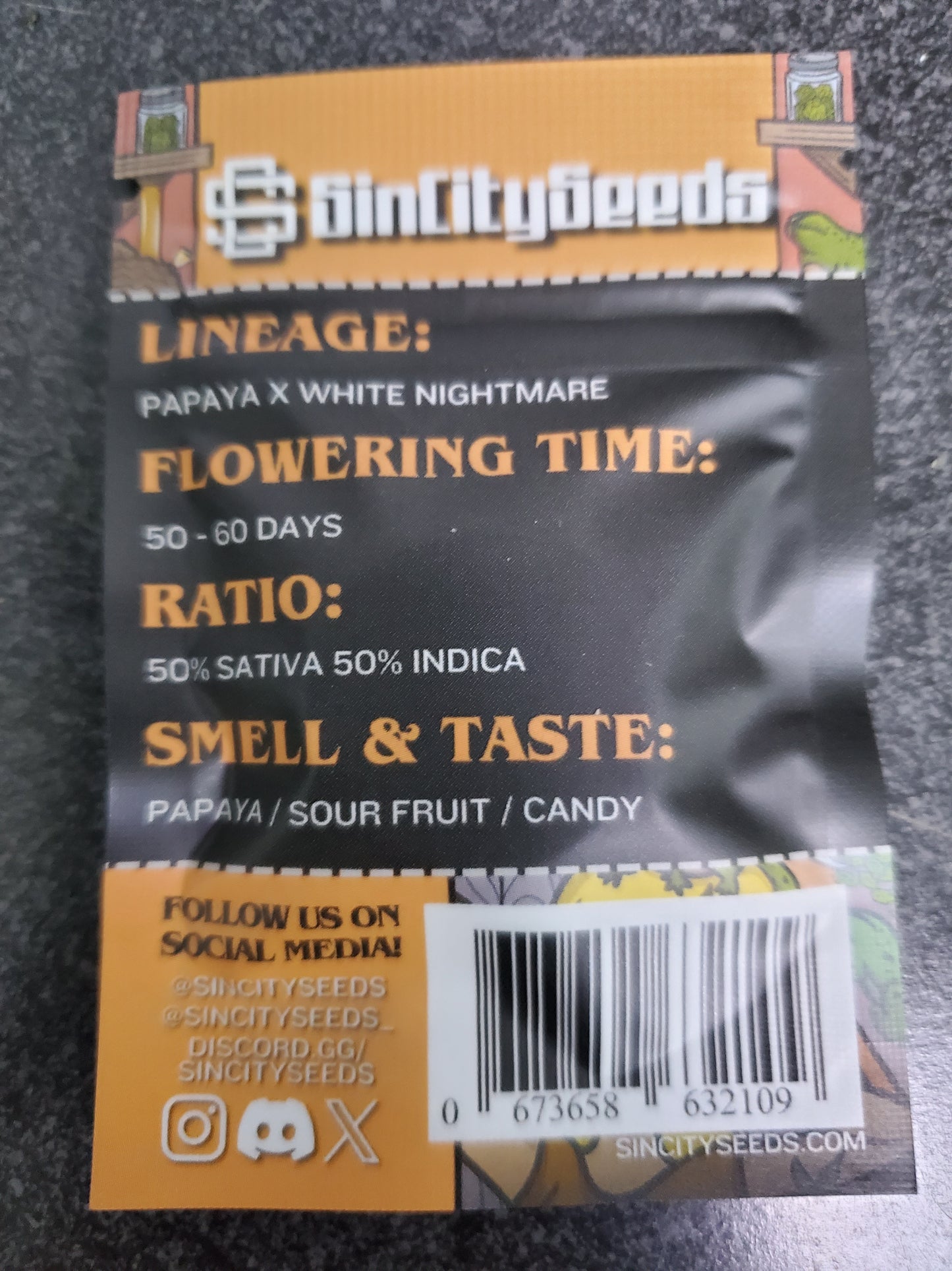 SinCitySeeds - Frozen Papaya - half pack(3fem)