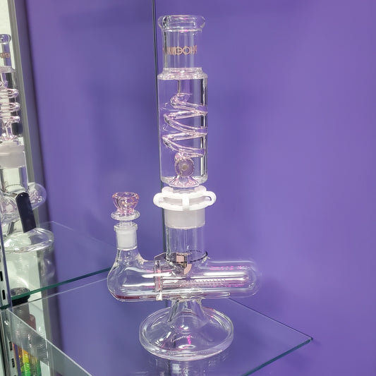 Phoenix Star Freezable Coil with Inline perc - 14" - Pink