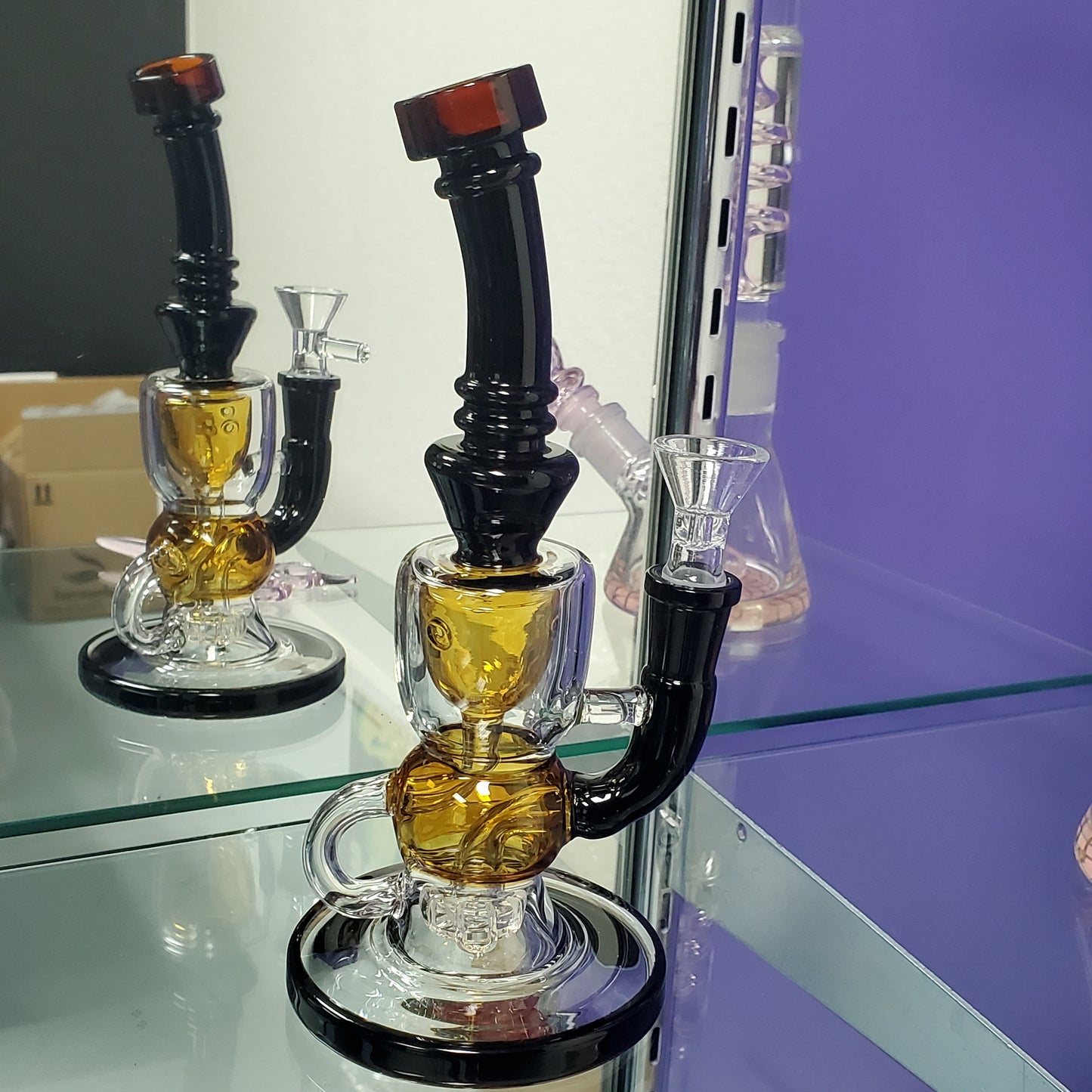 8" Recycler- Amber