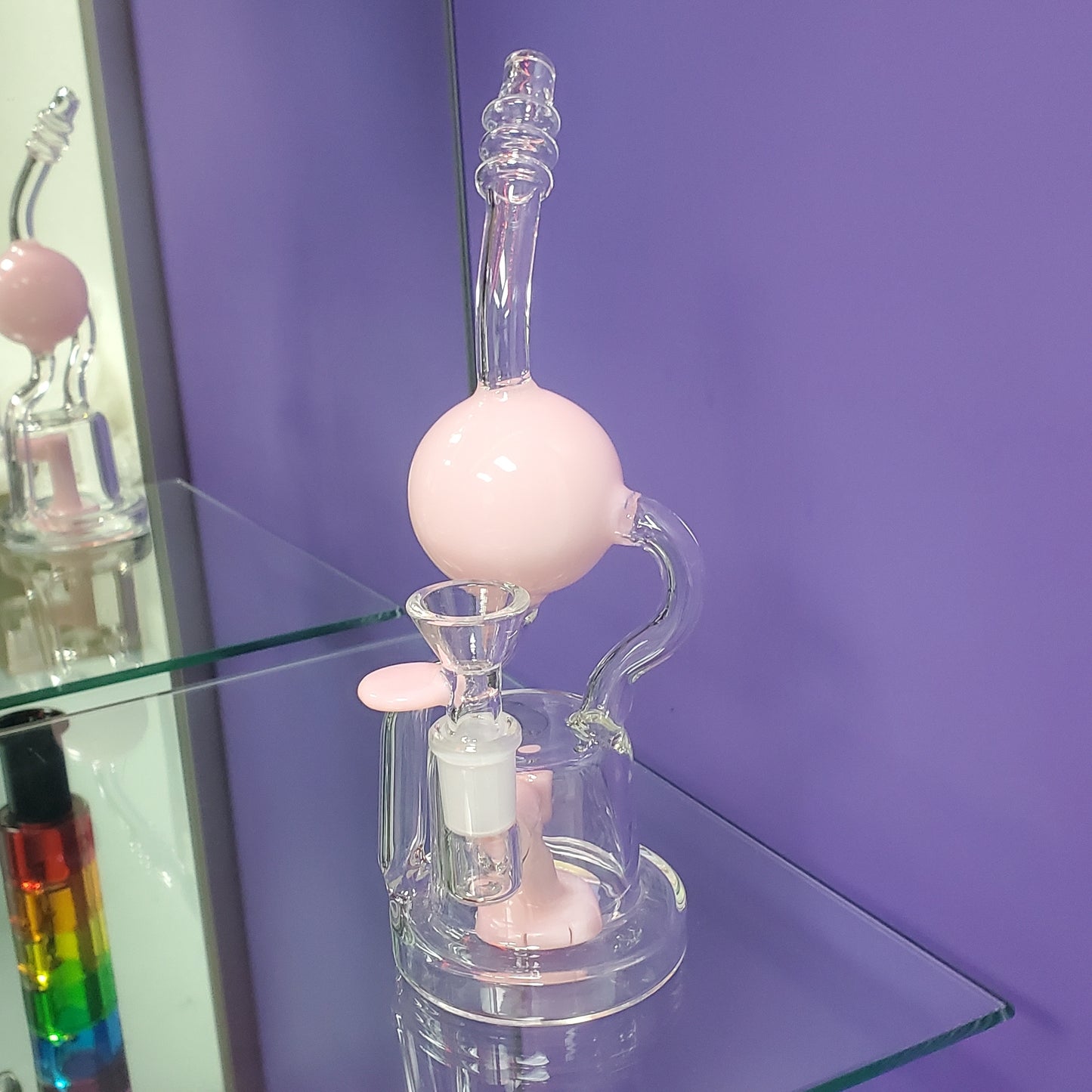 Recycler w/ Perc 8" - Pink