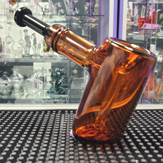 Phoenix Star Hammer Bubbler  5.5" - Dark Amber