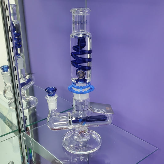 Phoenix Star Freezable Coil with Inline perc - 14" - Blue