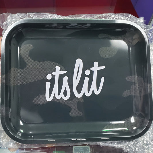 Hemper Its lit Black camo  tray - large