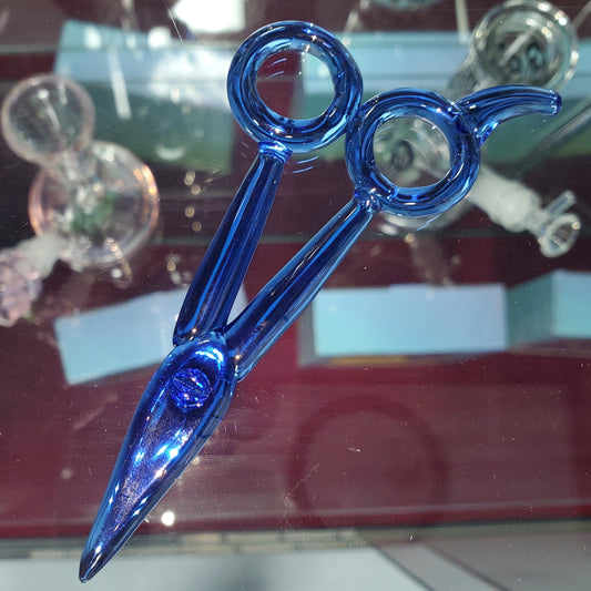 Glass Scissors - Blue