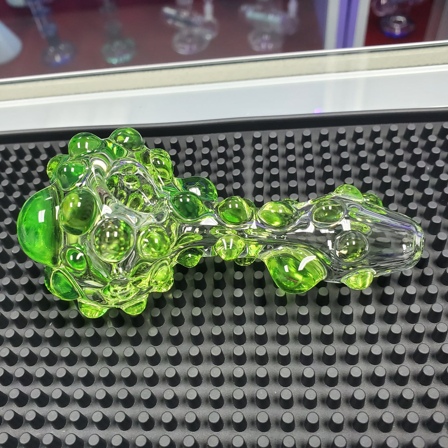 Hand Blown Spoon 4.6" - Green