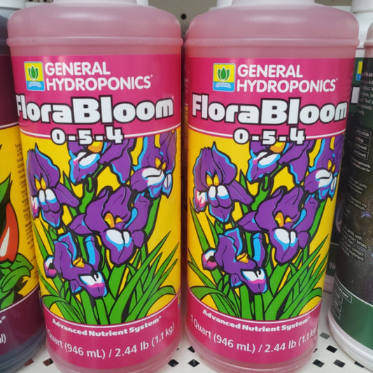 General Hydroponics Florabloom Plant Food, 0-5-4 1quart/32oz