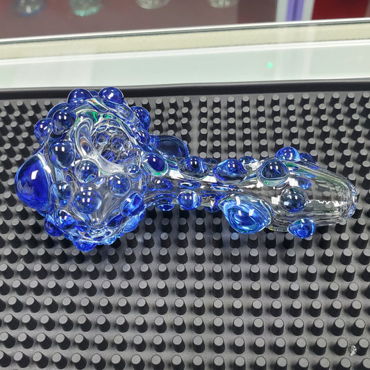 Hand Blown Spoon 4.6" - Blue