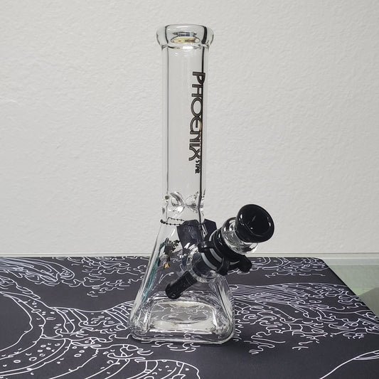 Phoenix Star Square Beaker 10" - Black