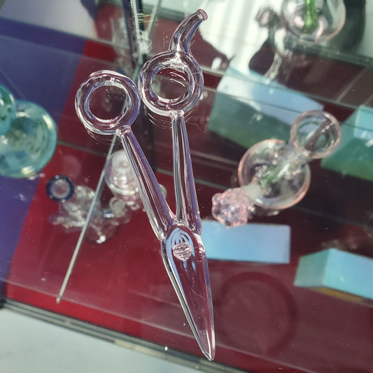 Glass Scissors  - Pink