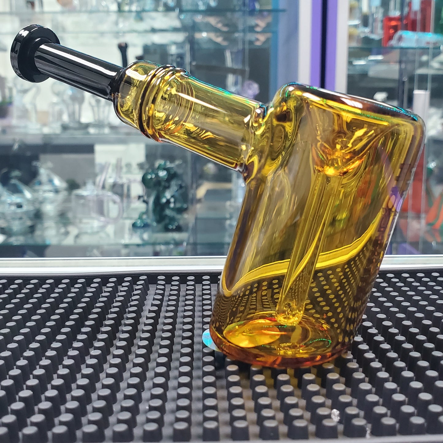 Phoenix Star Hammer Bubbler  5.5" - Amber