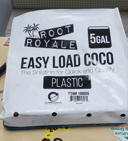 Root Royale Easy Load Coco Plastic Grow Bags 5 gallon