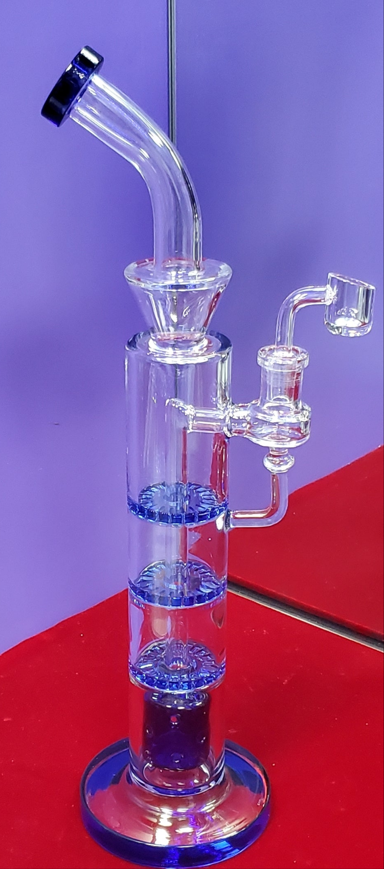 18" Perc Recycler w/ Banger - Blue