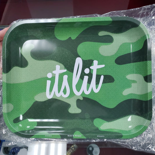 Hemper Its lit green camo tray - Large