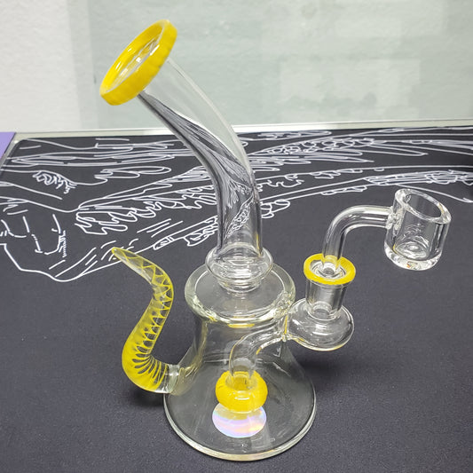 6" Recycler w/ Banger - Yellow