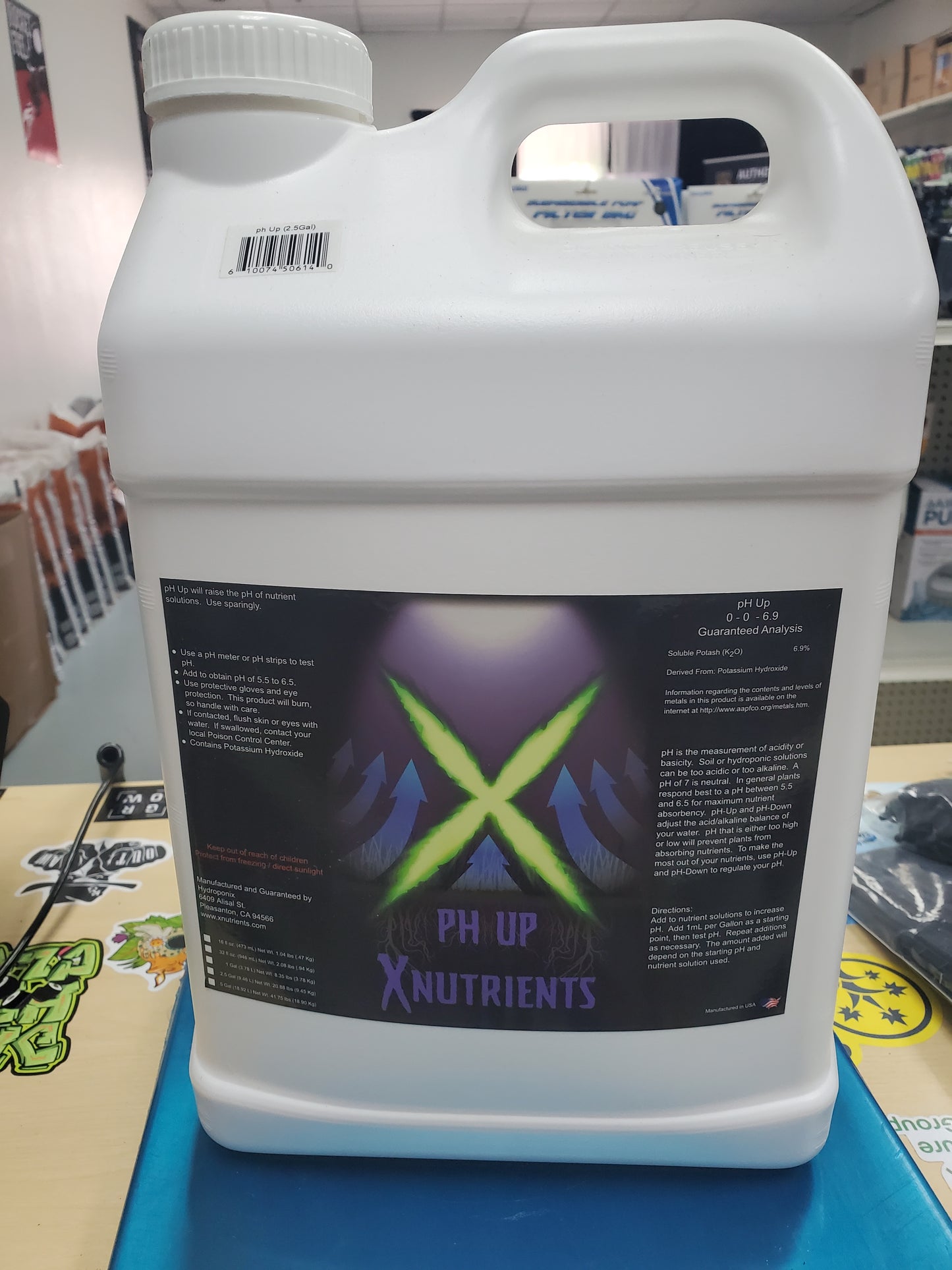 X Nutrients pH Up 2.5 Gallon